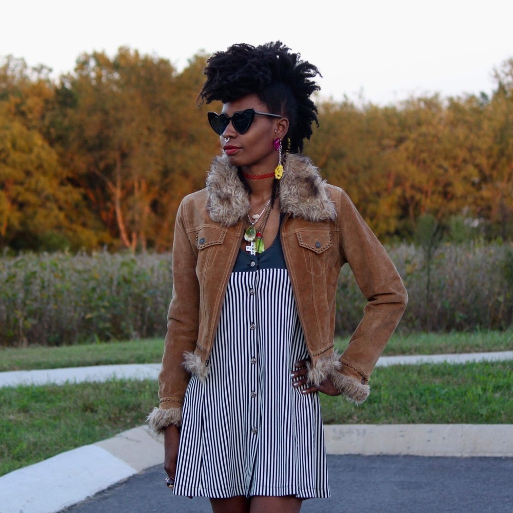 COPY - Penny Lane Coat, Vintage, Shearling Studded - Picture 7 of 9